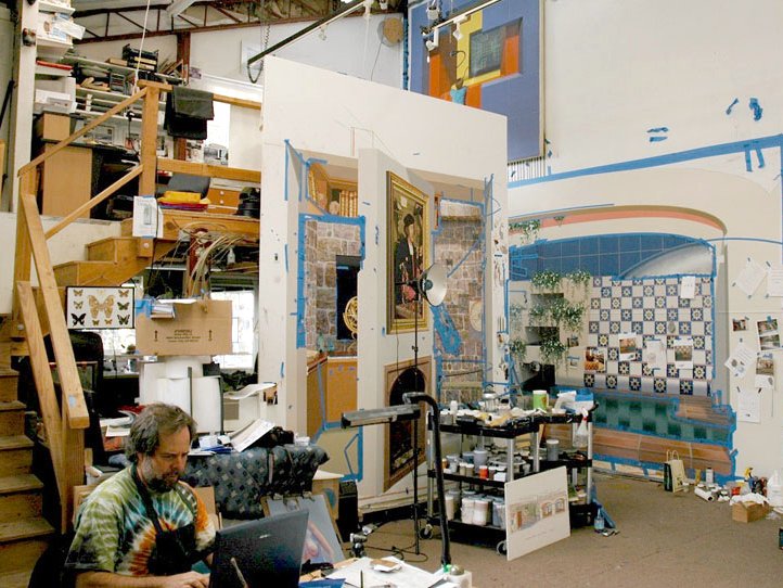 trompe l oeil muralist john pugh artist studio in california